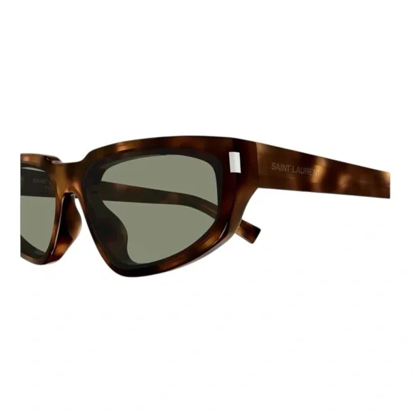 Saint Laurent Brown Tortoise Sunglasses - Picture 2 of 4